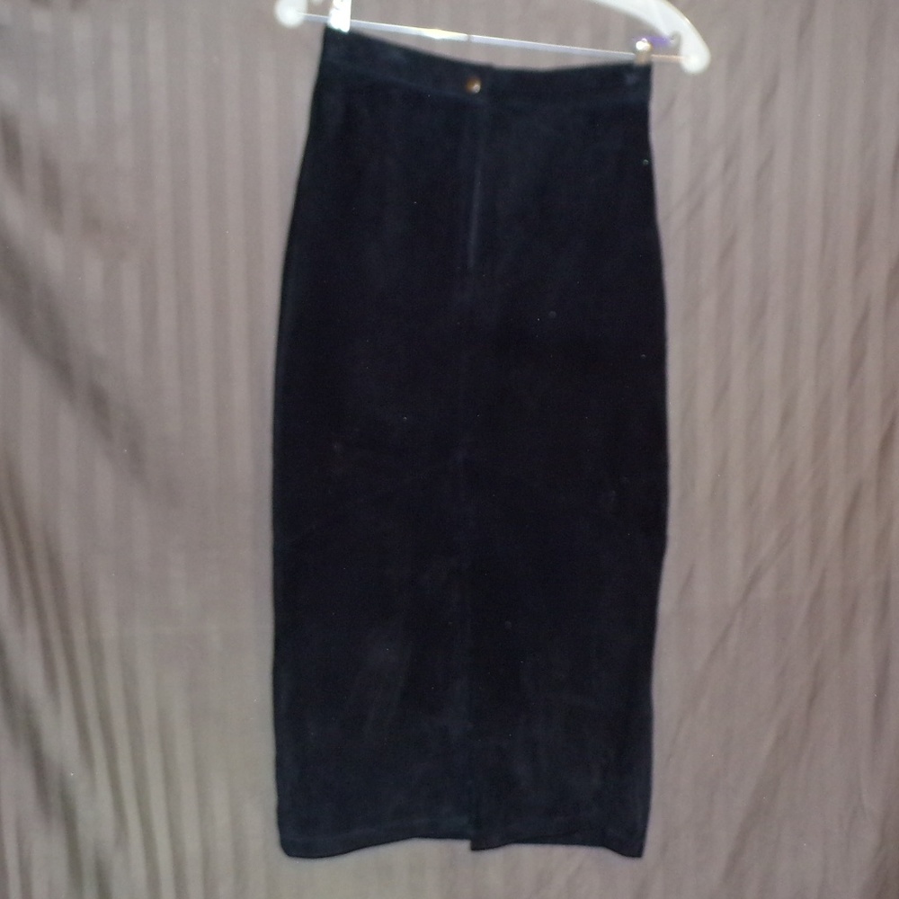 Genuine Suede Pencil Skirt